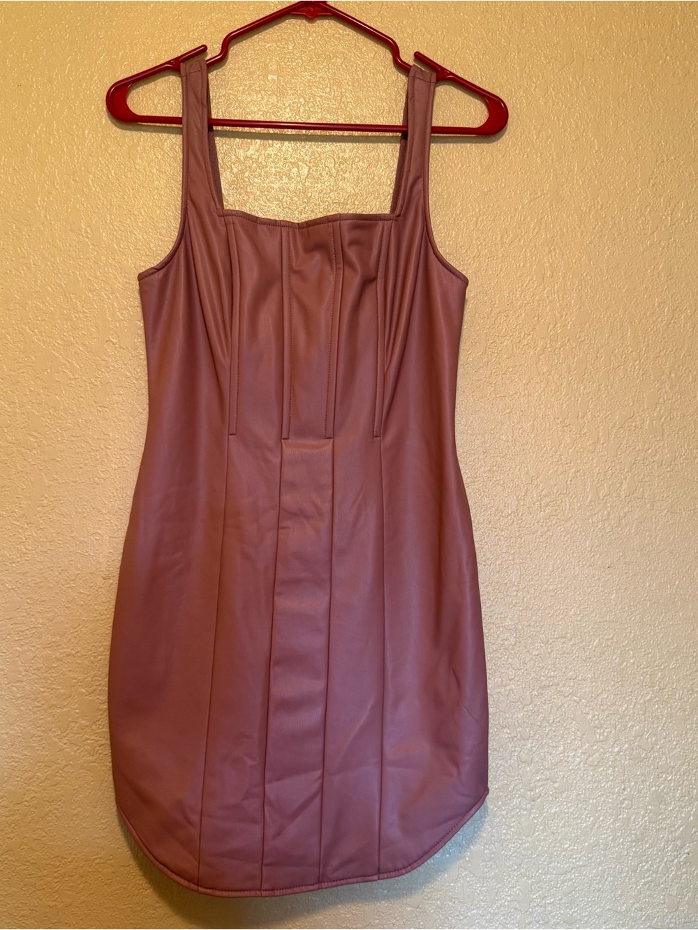 Forever 21 Faux Leather Dress Medium
